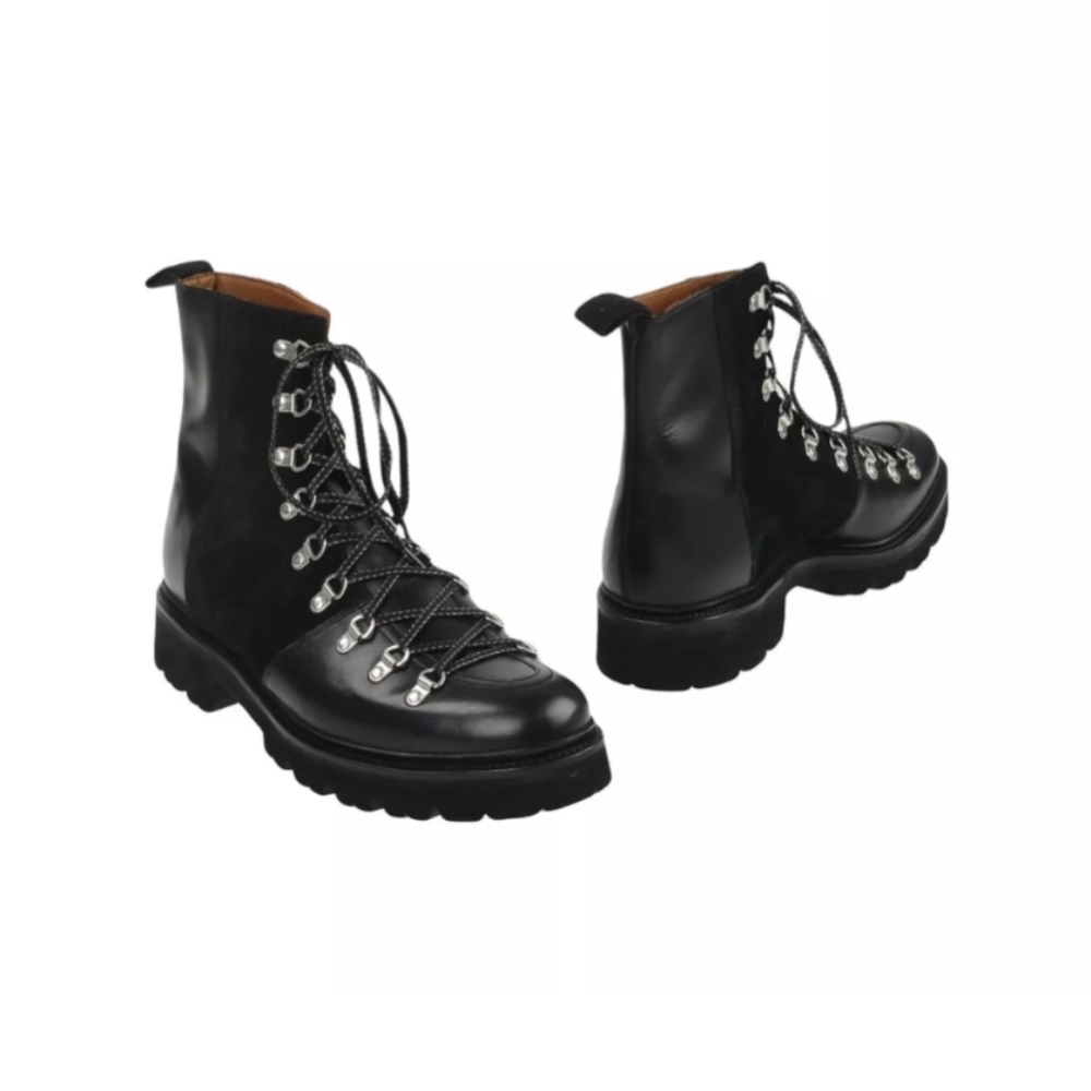 Grenson leather combat boots